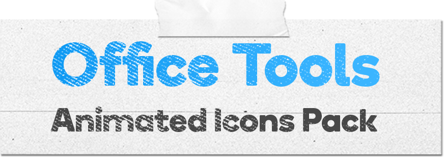 Office Tools Animated Icons Pack - Lottie Json Animation SVG - 1