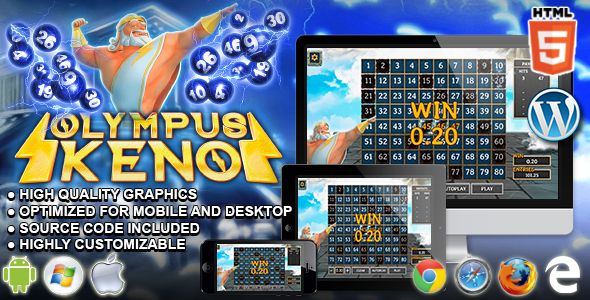 Olympus Keno - HTML5 Casino Game    