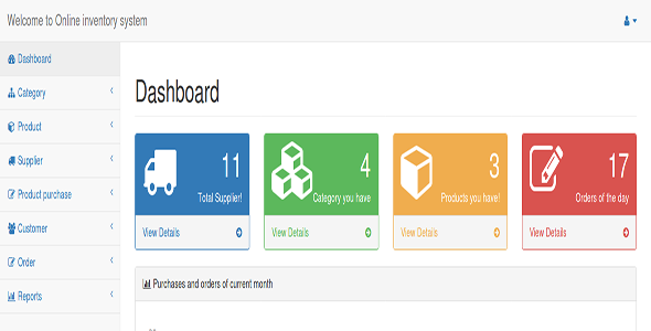 Online Inventory System    