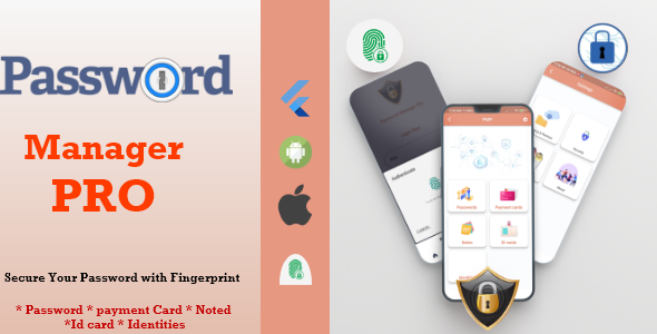 PMP - Password Manager Pro With Flutter | Android & IOS    