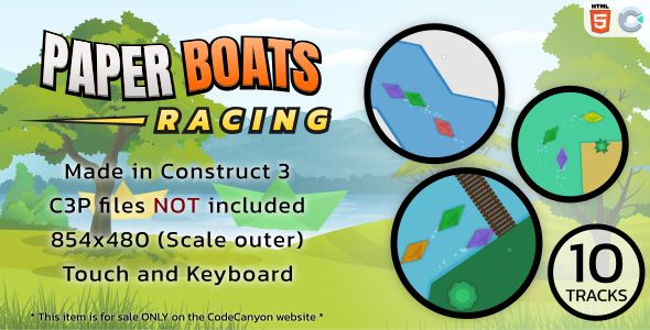 Paper Boats Racing - HTML5 Racing game    Games