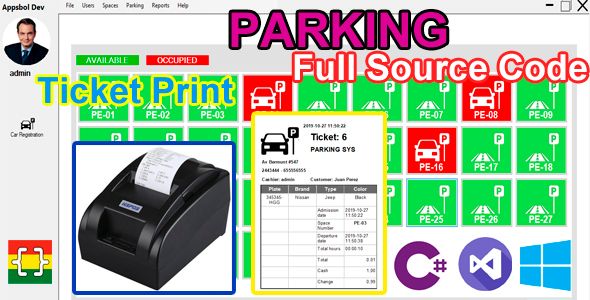 Parking Administration System - C# MySQL    