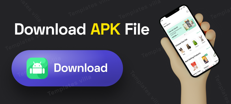 Pawzone : Pet food shopping Flutter 3.x (Android, iOS) app UI template | Pet Store app - 1