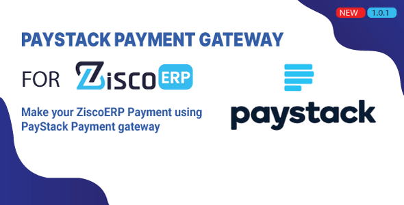 PayStack Payment Gateway for ZiscoERP    