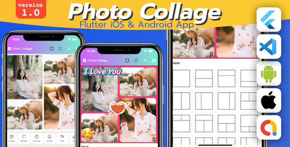 Photo Collage Flutter  Mobile Full Applications