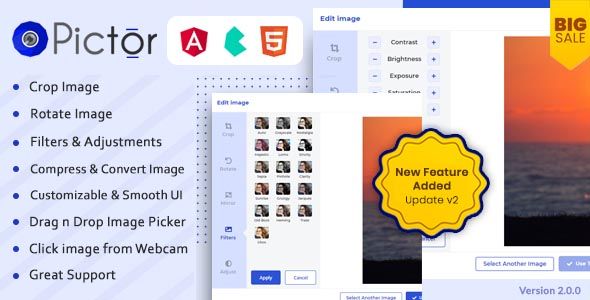 Pictor - an Image Editor built on Angular  Images And Media  