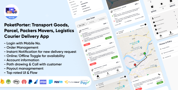 PoketPartner : Local Parcel Delivery System | Courier Delivery & Custom Delivery App | Partner App image