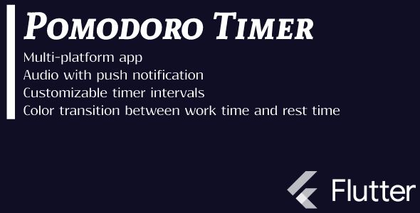 Pomodoro Timer Flutter  Mobile Full Applications