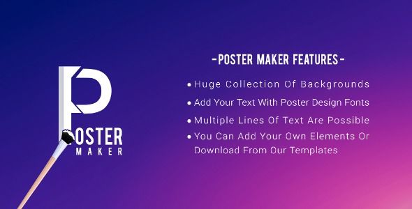 Poster Maker - Android App + Admob and Facebook Integration    