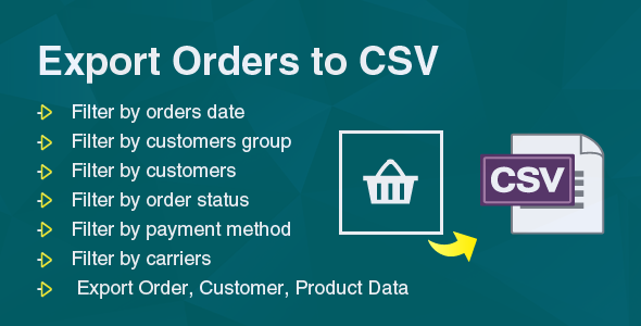 Prestashop Export Bulk Orders to CSV/Exel File Module Prestashop   Plugins
