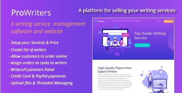 ProWriters - Sell writing services online    