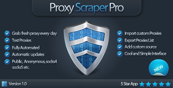 Proxy Scraper Pro Apps, Windows   