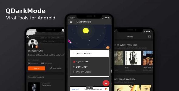 QDarkMode - Dark Mode for Apps & UI | Night Mode Android  Mobile Full Applications