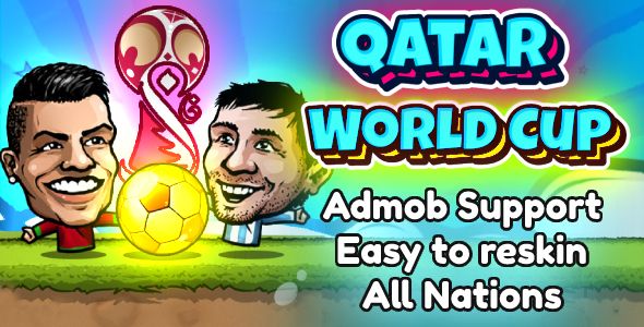 Qatar World Cup 2022 Head Soccer - Football Unity Project + All Nations + AdMob (World Cup Game)    