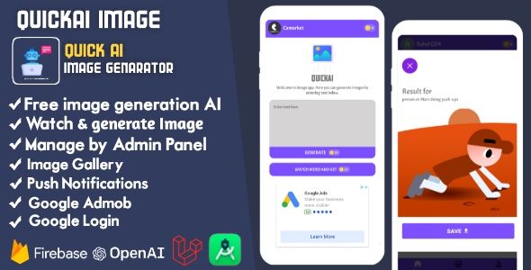 QuickAI - Ai Image Generator with OpenAI Android app Android Art Mobile 