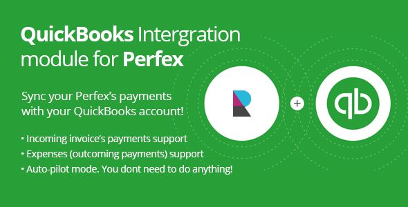 QuickBooks module for Perfex CRM - Synchronize Invoices, Payments and Expenses  Add Ons  