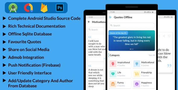 Quotes Offline – Android App with Admob and Firebase    