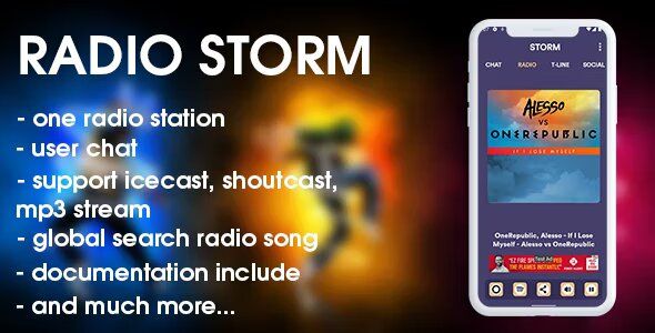 Radio Storm - Android radio application with more additional features    