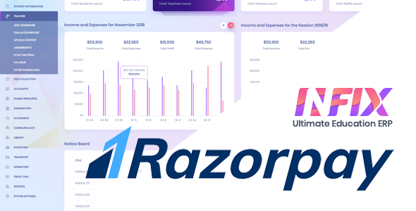 Razorpay Payment Gateway for InfixEdu    