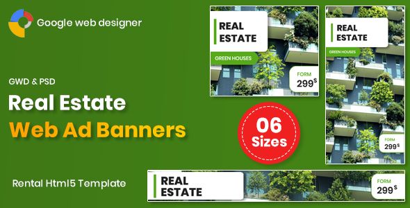 Real Estate Banners Google Web Designer    