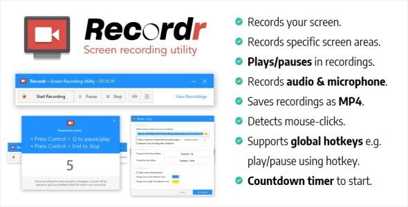 Recordr | Screen Recording Utility Net   