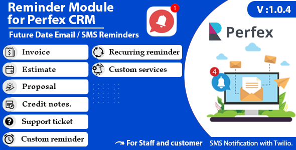 Reminder module for Perfex CRM  Add Ons  
