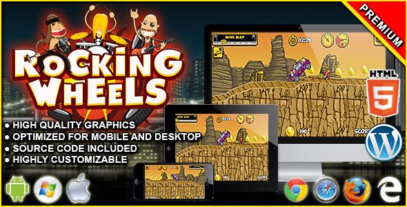 Rocking Wheels - HTML5 Racing Game    Games