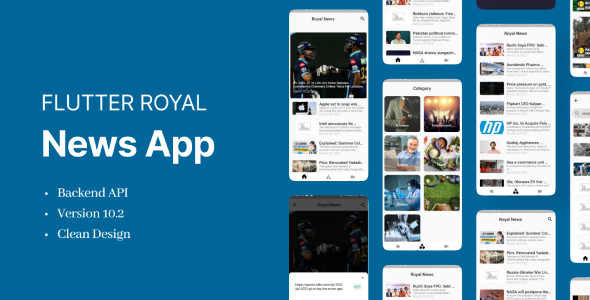 Royal News App | Flutter 2.10 + With Null Safety in Android    
