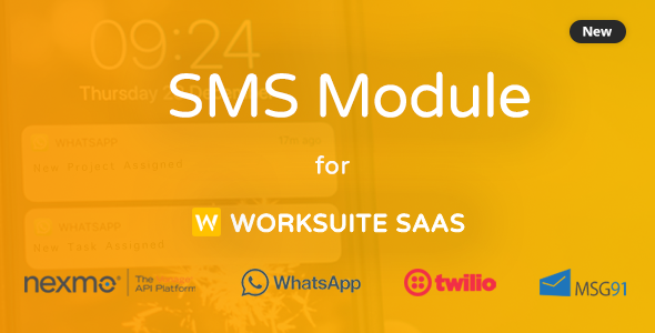 SMS Module for Worksuite SAAS    