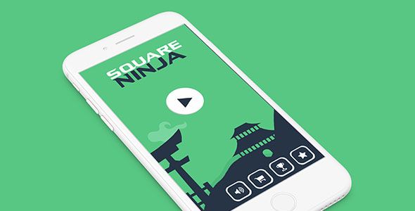 SQUARE NINJA BUILDBOX PROJECT WITH ADMOB Android  Mobile Games