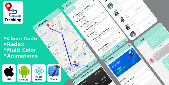 Sales & Marketing Team Tracking React Native iOS/Android App Template React native Marketing Mobile 