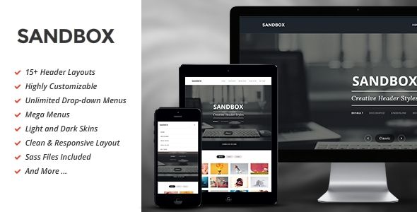 Sandbox Header Styles - code.market
