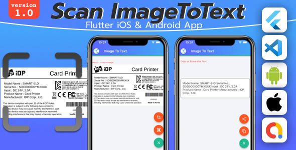 Scan Image To Text Flutter  Mobile Full Applications