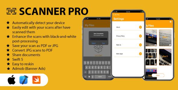 Scanner Pro PDF/IMAGE - iOS Source Code    