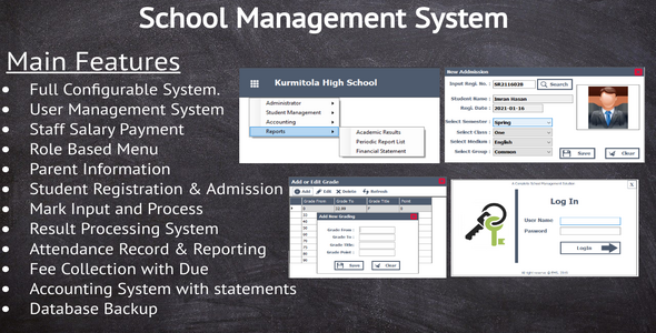 School Management System - Complete project with accounting    