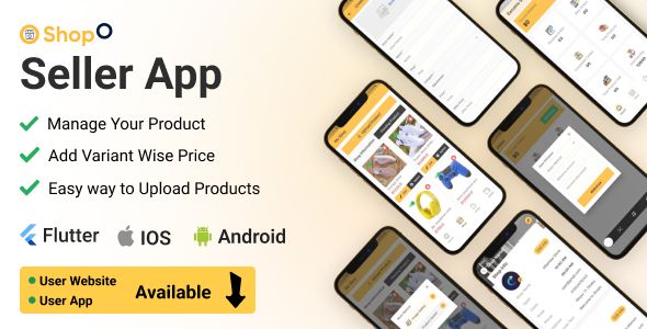 Shopo eCommerce - Multivendor eCommerce Flutter Seller App Flutter  Mobile Ecommerce