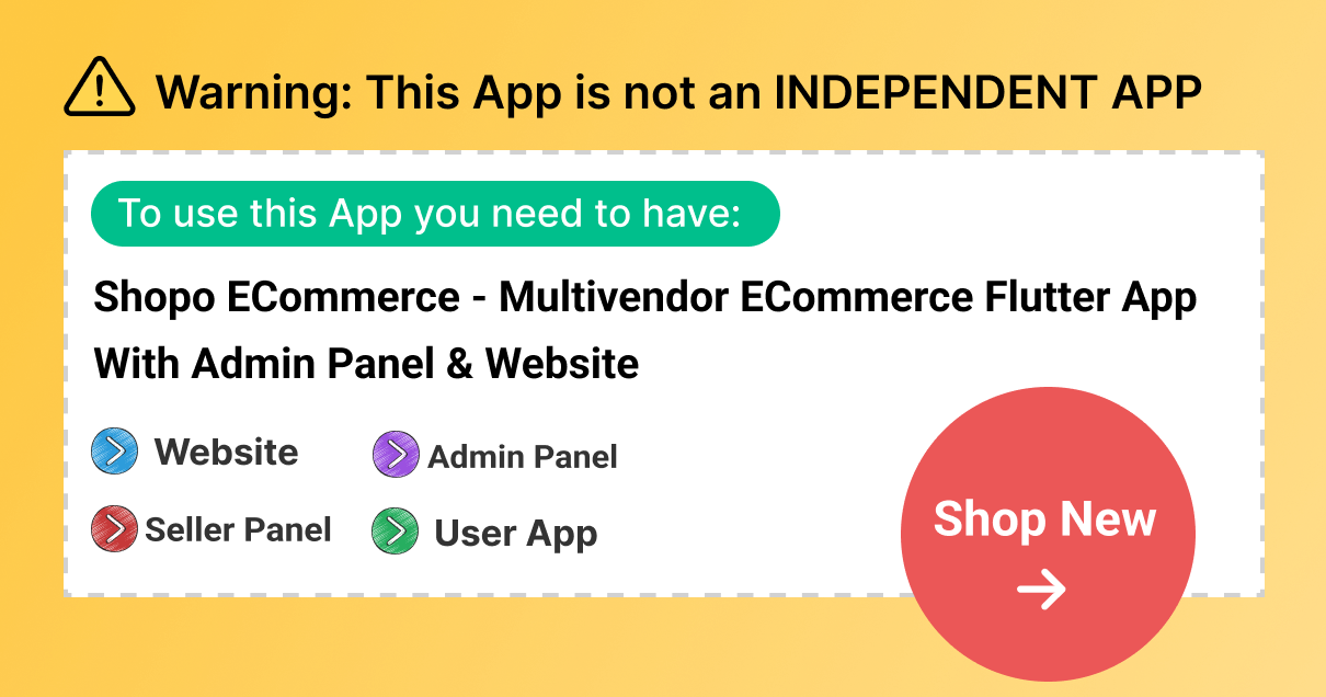 Shopo - Multivendor eCommerce Flutter App