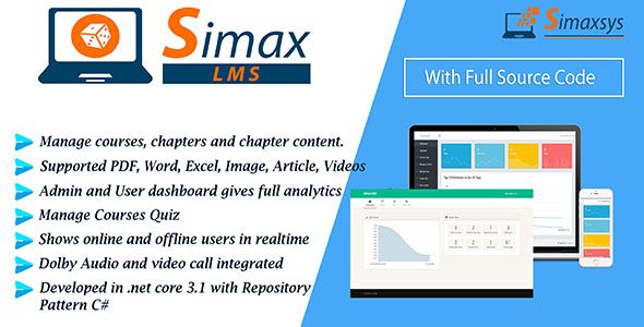 Simax LMS - Learning Management Application in Dot Net Core    