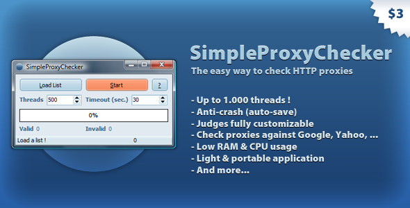 SimpleProxyChecker - The easy way to check proxies Apps, Windows   