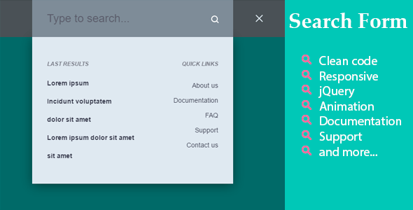 Sliding Search Form    Forms