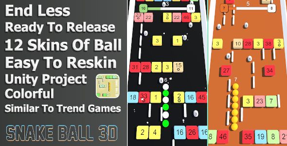 Snake Ball 3D - Unity Project for Android and iOS Android  Mobile Games