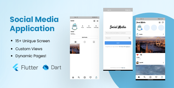 Social Media Application (Flutter)    