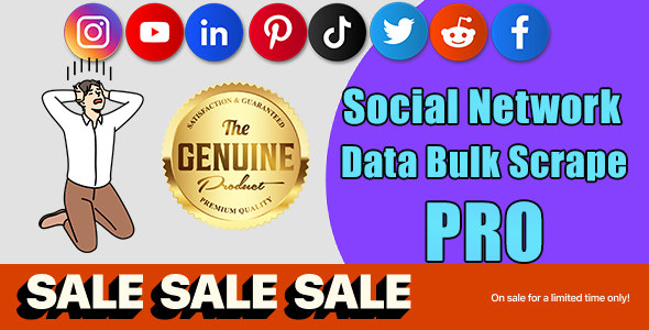 Social Network Data Bulk Scrape & Extractor Pro 28.1.2 Apps, Windows   