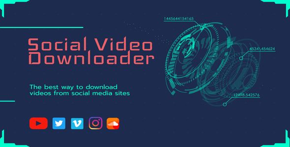 Social Video Downloader and Admin Panel - Nodejs    