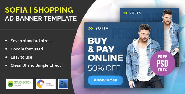 Sofia Shopping | HTML 5 Animated Google Banner    Ad Templates