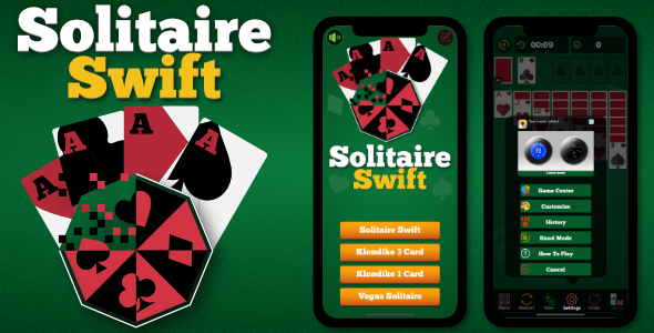 Solitaire - iOS Game SpriteKit Swift 5    