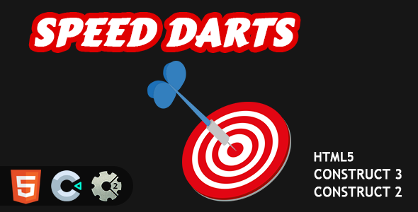 Speed Darts HTML5 Construct 2/3 Game    