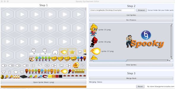 Spooky Spritesheet Extractor and Merger for any PNG Apps   
