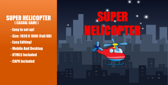 Super Helicopter | Construct 2    Games