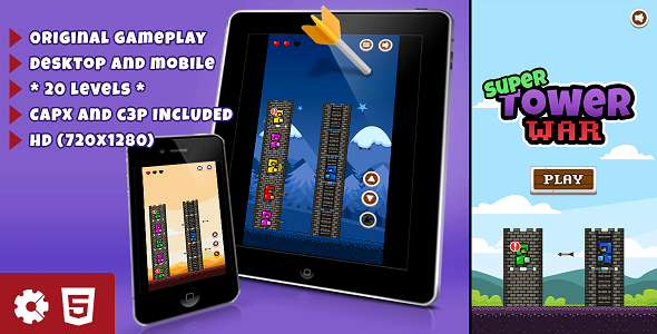 Super Tower War - HTML5 Game    Games